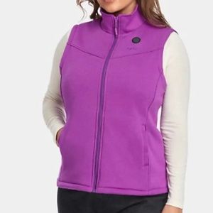 Ororo WOMEN'S HEATED FLEECE VEST PURPLE Large - New - no battery pack included